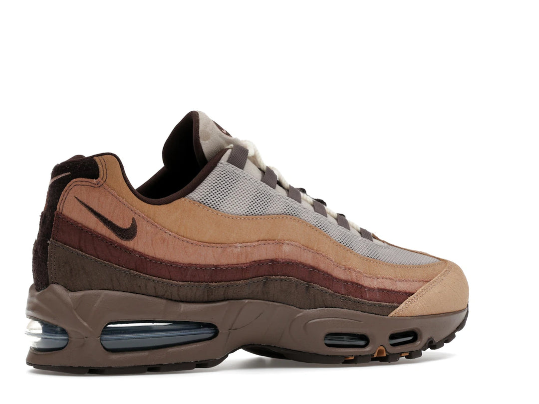 Nike Air Max 95 "Lumber Yard" sneakers, a collaboration with Ducks of a Feather (DOAF).