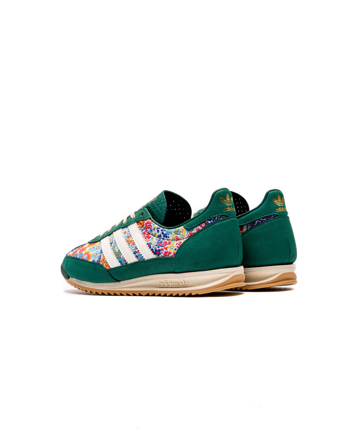 Adidas Originals SL 72 OG Liberty London sneakers in a Collegiate Green color
