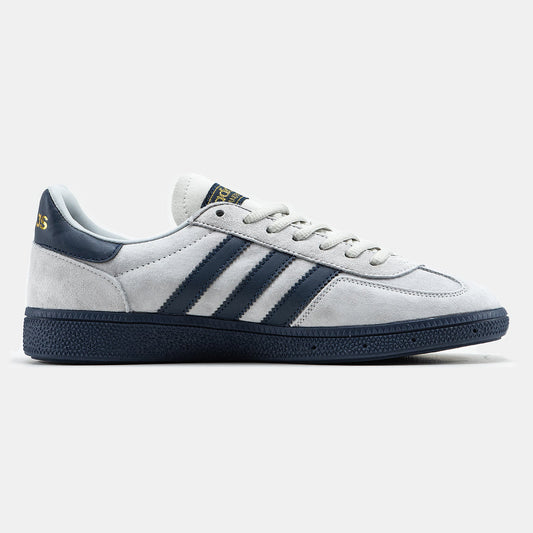 Adidas Originals Handball Spezial in a Grey and Navy colorway.