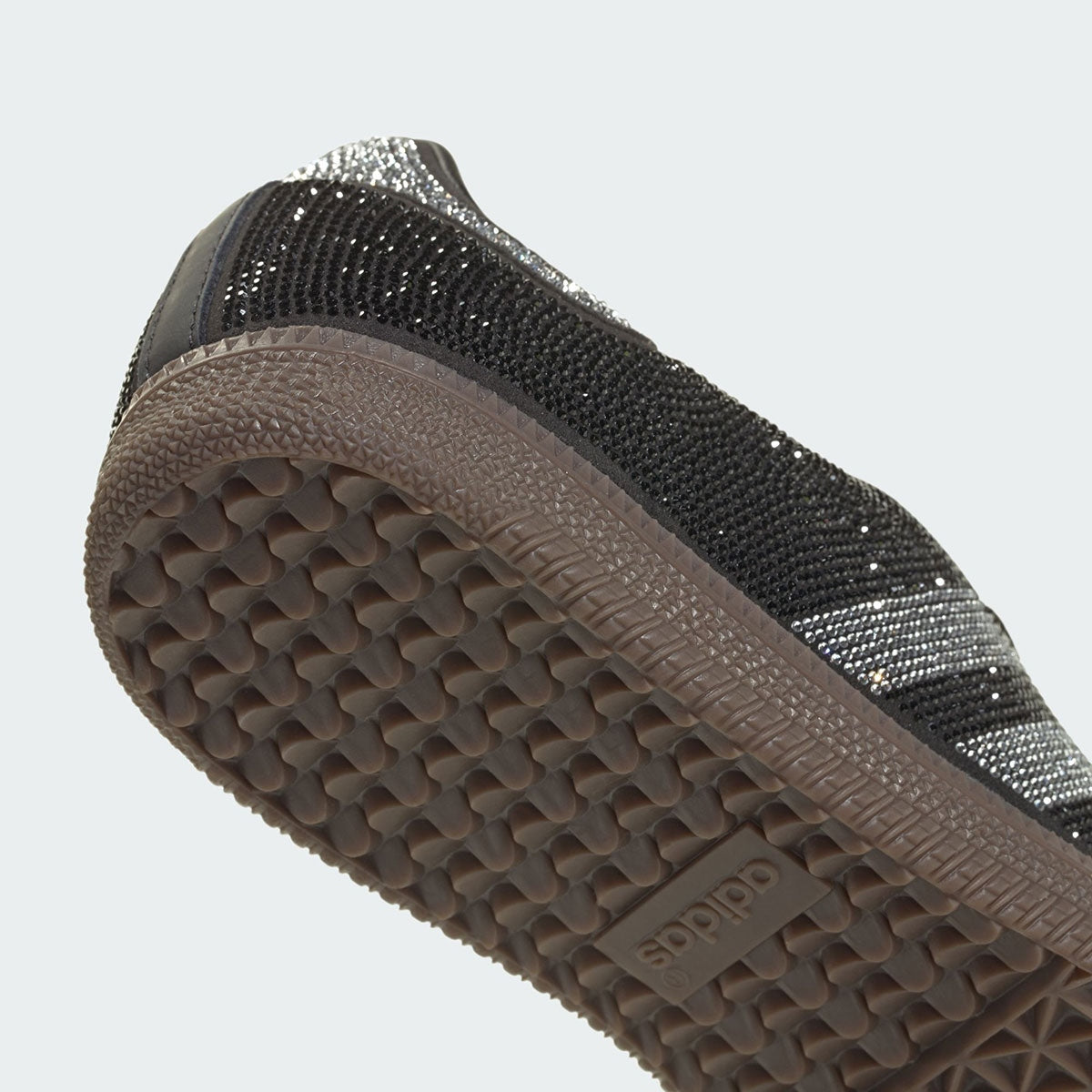 Adidas Samba OG Rhinestone sneakers in black, featuring crystal