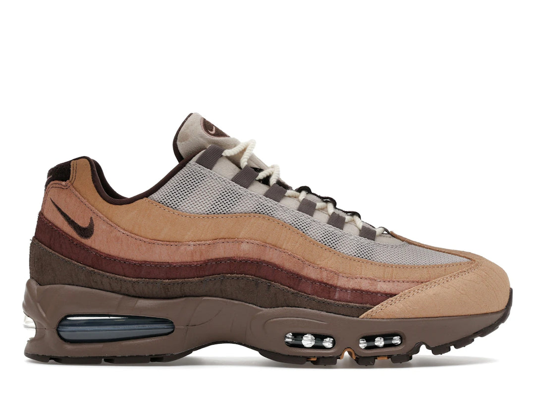 Nike Air Max 95 "Lumber Yard" sneakers, a collaboration with Ducks of a Feather (DOAF).