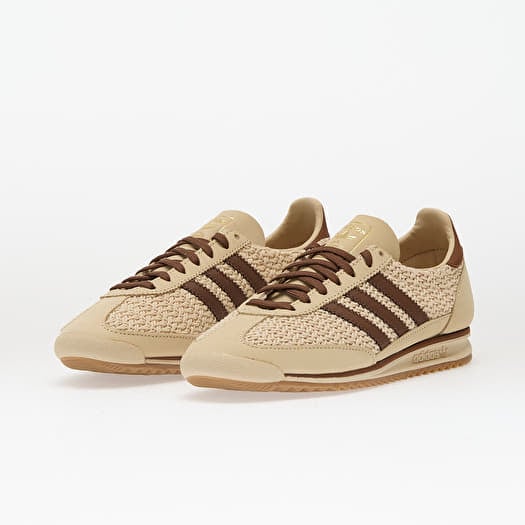 Adidas SL 72 OG sneakers in a sand strata and preloved brown colorway;