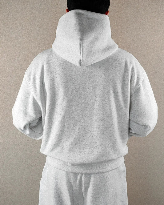 AMOR ZIP UP HOODIE GRAY