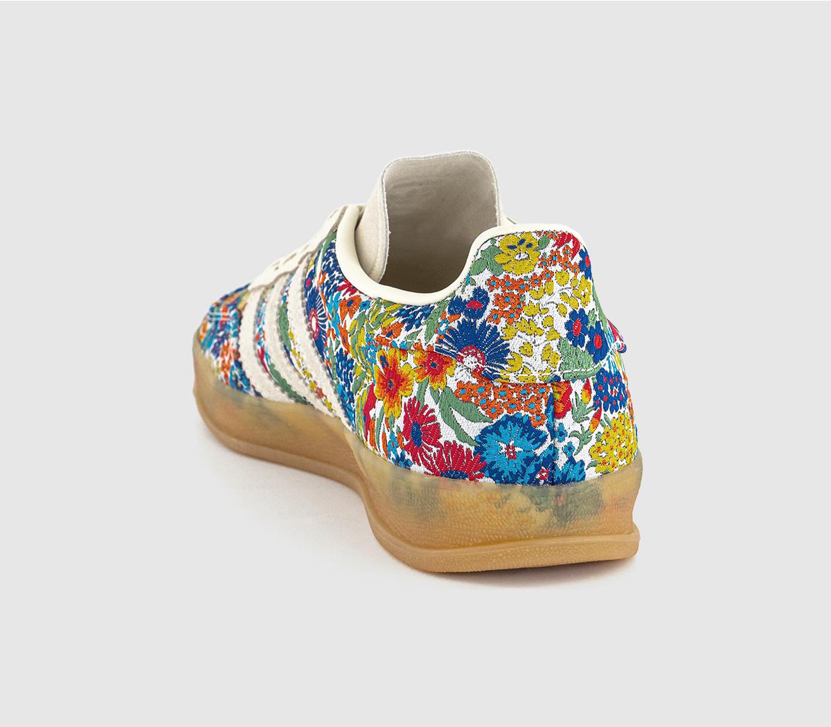 Adidas Gazelle Indoor x Liberty London sneakers in an off-white