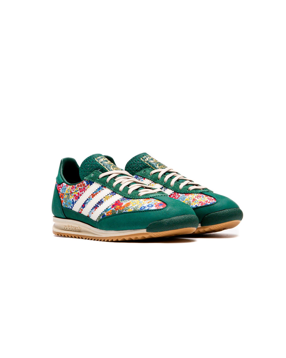 Adidas Originals SL 72 OG Liberty London sneakers in a Collegiate Green color