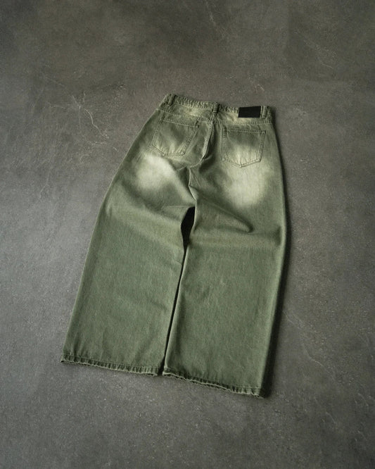 AMOR MATCHA BAGGY JEANS