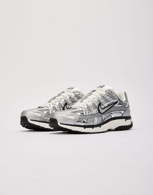 Nike P-6000 Metallic Silver / White / Black" colorway