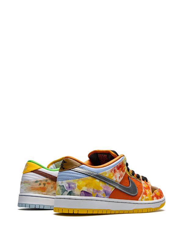 Nike SB Dunk Low "Street Hawker" sneakers, designed in collaboration with artist Jason Deng to honor Chinese street food culture.