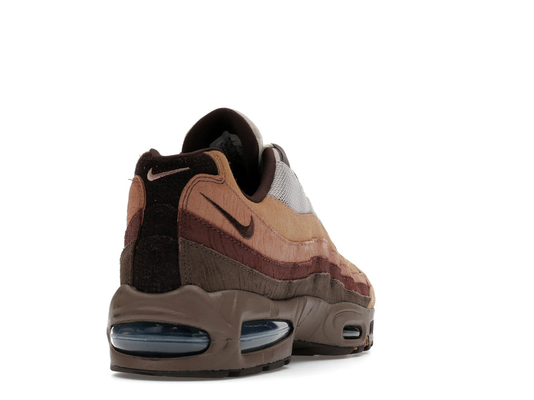 Nike Air Max 95 "Lumber Yard" sneakers, a collaboration with Ducks of a Feather (DOAF).