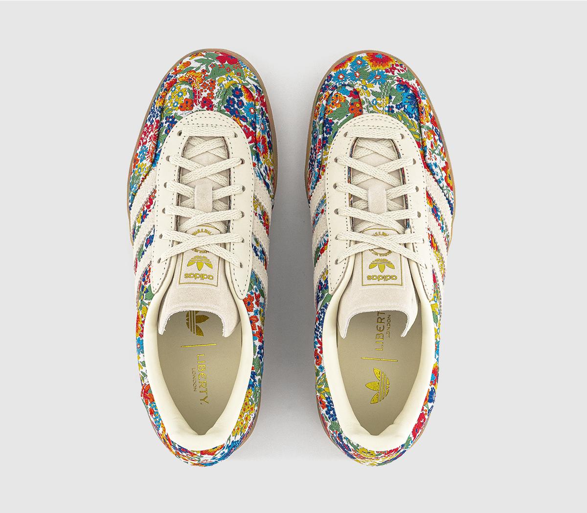Adidas Gazelle Indoor x Liberty London sneakers in an off-white