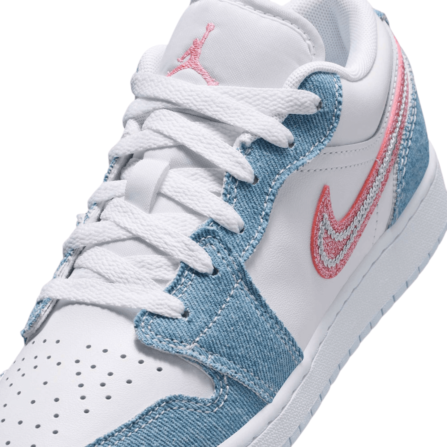Air Jordan 1 Low Denim – White / Blue / Pink