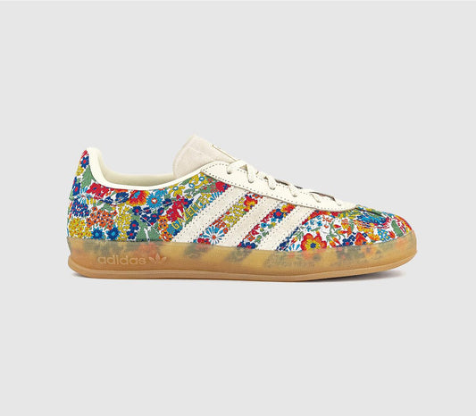 Adidas Gazelle Indoor x Liberty London sneakers in an off-white