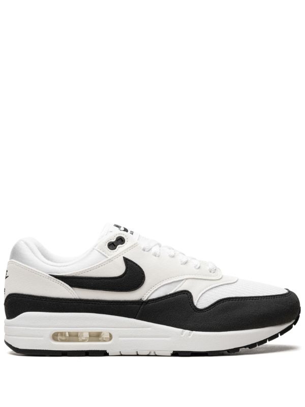 Nike Air Max 1 "Panda" sneakers in white and black with a panelled mesh upper and signature Swoosh logo.