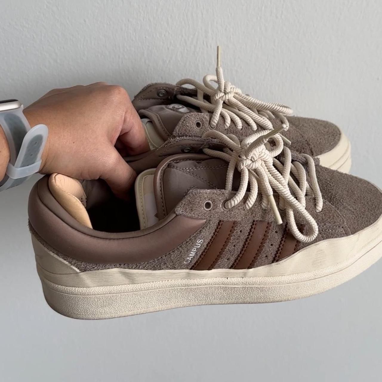 Adidas x Bad Bunny Campus sneakers in the "Chalky Brown