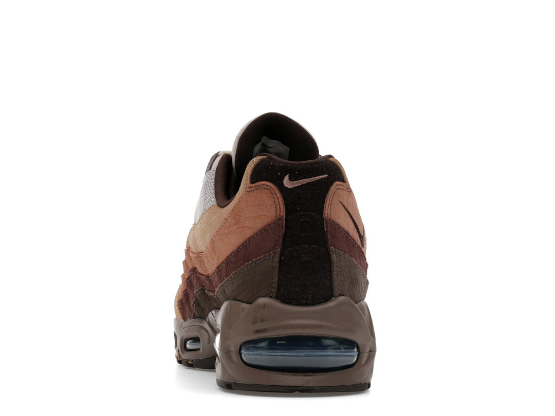 Nike Air Max 95 "Lumber Yard" sneakers, a collaboration with Ducks of a Feather (DOAF).