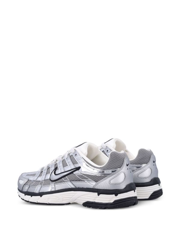 Nike P-6000 Metallic Silver / White / Black" colorway